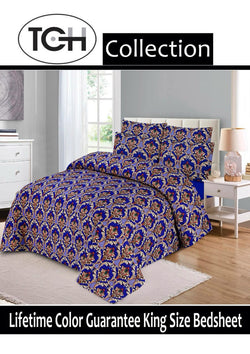 BLUE 3 PIECE COMFORTER SET