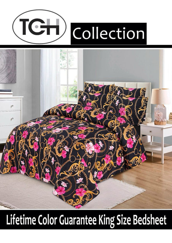 BLACK 3 PIECE COMFORTER SET