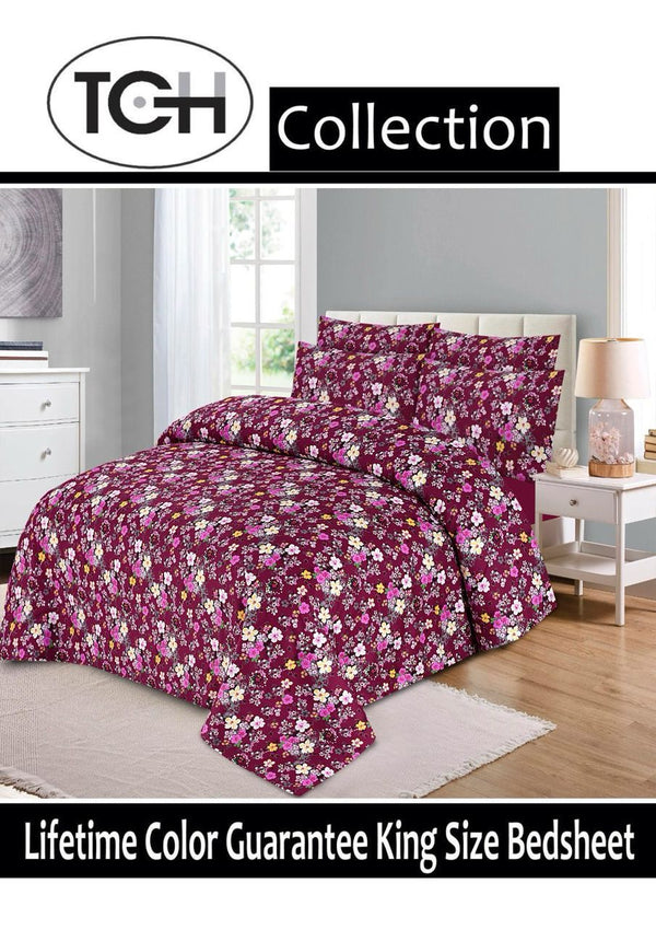 DEEP MAROON 3 PIECE COMFORTER SET