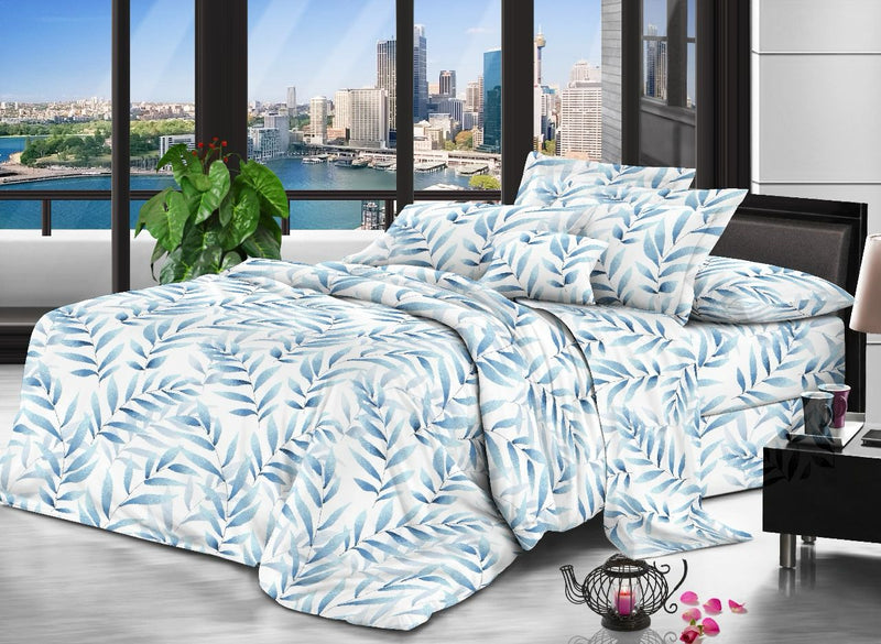 OFF WHITE PRINTED BEDSPREAD - 3PCS