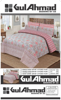 RED BEDSHEET SET - 3PCS