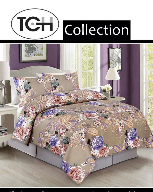 BEIGE COLOR COMFORTER SET - 3PC
