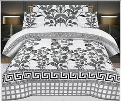 WHITE COLOR PURE COTTON BEDSHEET - 3PC